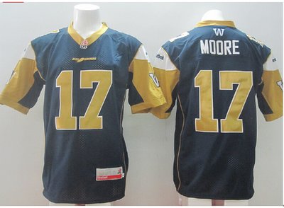 CFLS bomber MOORE #17 blue jerseys