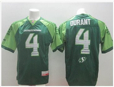 Roughriders #4 Darian Durant White Stitched Signature CFL Jersey
