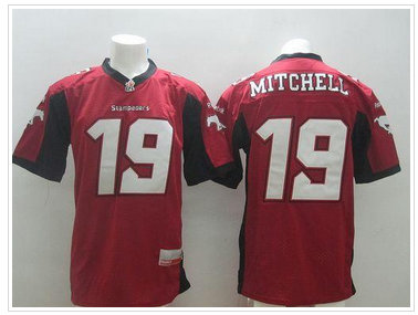 Calgary Stampeders #19 Bo Levi Mitchell Red Stitched CFL Jersey