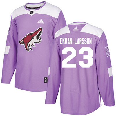 Adidas Coyotes #23 Oliver Ekman-Larsson Purple Authentic Fights Cancer Stitched Youth NHL Jersey Adidas Coyotes #23 Oliver Ekman-Larsson Purple Authentic Fights Cancer Stitched Youth NHL Jersey