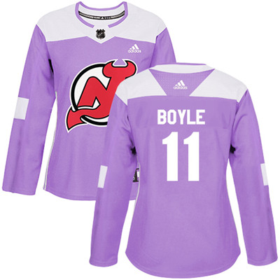 Adidas Devils #11 Brian Boyle Purple Authentic Fights Cancer Women's Stitched NHL Jersey Adidas Devils #11 Brian Boyle Purple Authentic Fights Cancer Women's Stitched NHL Jersey