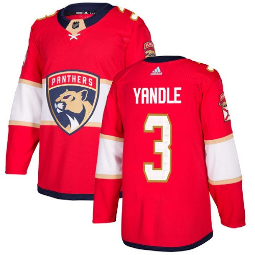 Panthers #3 Keith Yandle Red Home Authentic Stitched Youth Hockey Jersey
