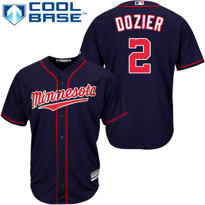 Twins #2 Brian Dozier Navy blue Cool Base Stitched Youth MLB Jersey Twins #2 Brian Dozier Navy blue Cool Base Stitched Youth MLB Jersey