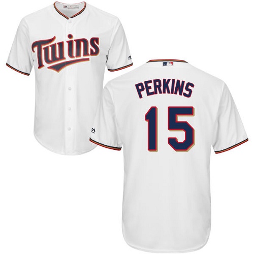 Twins #15 Glen Perkins White Cool Base Stitched Youth MLB Jersey Twins #15 Glen Perkins White Cool Base Stitched Youth MLB Jersey