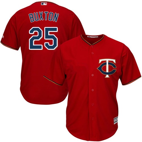 Twins #25 Byron Buxton Red Cool Base Stitched Youth MLB Jersey Twins #25 Byron Buxton Red Cool Base Stitched Youth MLB Jersey