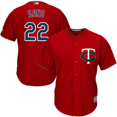 Twins #22 Miguel Sano Red Cool Base Stitched Youth MLB Jersey Twins #22 Miguel Sano Red Cool Base Stitched Youth MLB Jersey