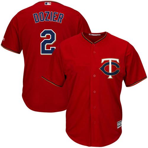 Twins #2 Brian Dozier Red Cool Base Stitched Youth MLB Jersey Twins #2 Brian Dozier Red Cool Base Stitched Youth MLB Jersey