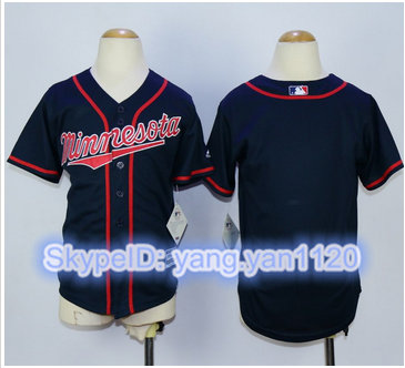 Youth Minnesota Twins Blank Navy Blue Cool Base Stitched MLB Jersey Youth Minnesota Twins Blank Navy Blue Cool Base Stitched MLB Jersey