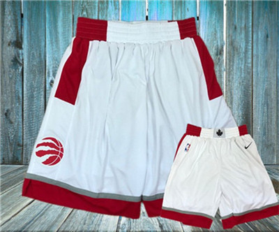Raptors White Nike Swingman Shorts