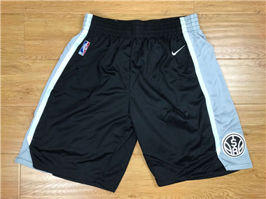 Spurs Black Nike Authentic Shorts