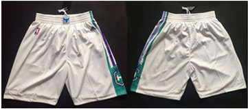 Charlotte Hornets White NBA Shorts