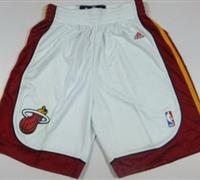 Miami Heat White Revolution 30 Swingman NBA Shorts