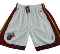 Miami Heat White Mesh Swingman NBA Shorts