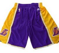 Los Angeles Lakers Purple Mesh Swingman NBA Shorts