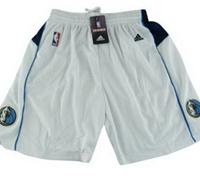 Dallas Mavericks White Mesh Swingman NBA Shorts