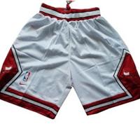 Chicago Bulls No.23 Michael Jordan White Shorts