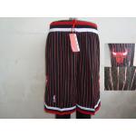 chicago bulls black[red stripe] short