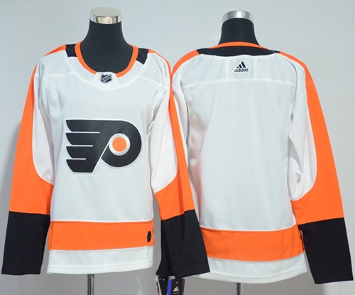 Adidas Flyers Blank White Road Authentic Women's Stitched NHL Jersey Adidas Flyers Blank White Road Authentic Women's Stitched NHL Jersey