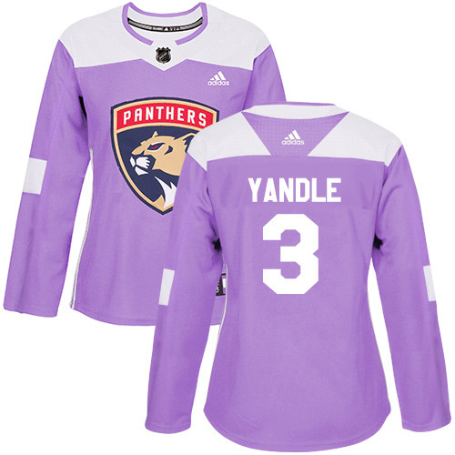 Women's Panthers #3 Keith Yandle Purple Authentic Fights Cancer Women's Stitched Hockey Jersey Women's Panthers #3 Keith Yandle Purple Authentic Fights Cancer Women's Stitched Hockey Jersey