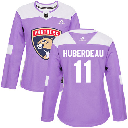 Adidas Panthers #11 Jonathan Huberdeau Purple Authentic Fights Cancer Women's Stitched NHL Jersey Adidas Panthers #11 Jonathan Huberdeau Purple Authentic Fights Cancer Women's Stitched NHL Jersey
