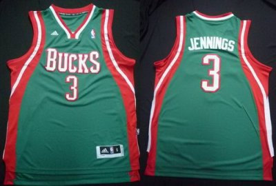 Milwaukee Bucks 3 Brandon Jennings Green Revolution 30 Swingman NBA Jerseys Milwaukee Bucks 3 Brandon Jennings Green Revolution 30 Swingman NBA Jerseys