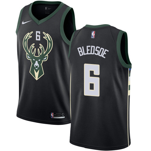 Bucks #6 Eric Bledsoe Black Women's Basketball Swingman Statement Edition Jersey Bucks #6 Eric Bledsoe Black Women's Basketball Swingman Statement Edition Jersey