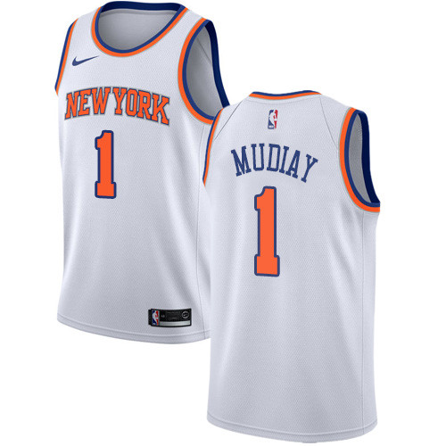Knicks #1 Emmanuel Mudiay White Youth Basketball Swingman Association Edition Jersey Knicks #1 Emmanuel Mudiay White Youth Basketball Swingman Association Edition Jersey