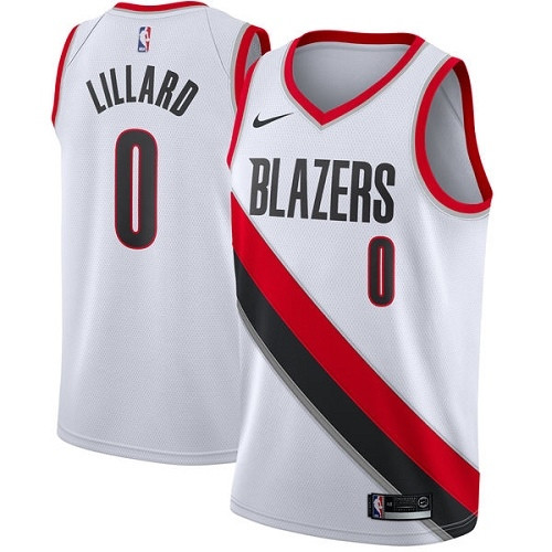 Blazers #0 Damian Lillard White Youth Basketball Swingman Association Edition Jersey Blazers #0 Damian Lillard White Youth Basketball Swingman Association Edition Jersey