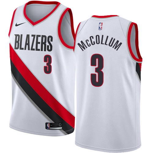 Blazers #3 C.J. McCollum White Youth Basketball Swingman Association Edition Jersey Blazers #3 C.J. McCollum White Youth Basketball Swingman Association Edition Jersey