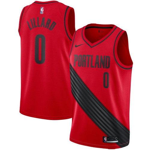 Blazers #0 Damian Lillard Red Youth Basketball Swingman Statement Edition Jersey Blazers #0 Damian Lillard Red Youth Basketball Swingman Statement Edition Jersey