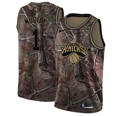 Knicks #1 Emmanuel Mudiay Camo Women's Basketball Swingman Realtree Collection Jersey Knicks #1 Emmanuel Mudiay Camo Women's Basketball Swingman Realtree Collection Jersey