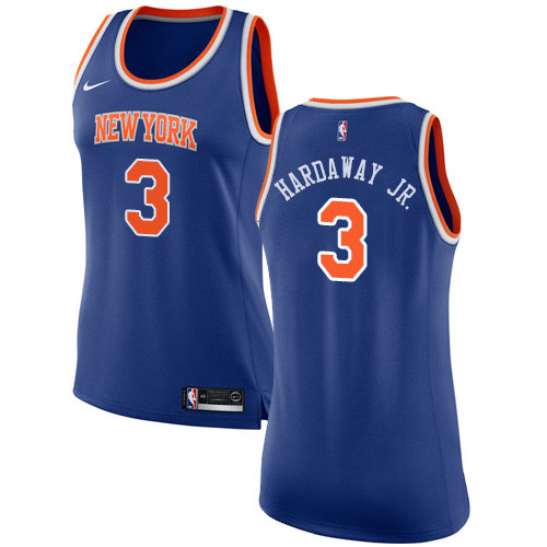 Knicks #3 Tim Hardaway Jr. Blue Women's Basketball Swingman Icon Edition Jersey Knicks #3 Tim Hardaway Jr. Blue Women's Basketball Swingman Icon Edition Jersey