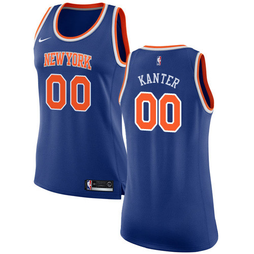 Knicks #00 Enes Kanter Blue Women's Basketball Swingman Icon Edition Jersey Knicks #00 Enes Kanter Blue Women's Basketball Swingman Icon Edition Jersey