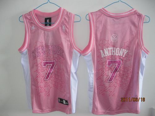 Knicks #7 Carmelo Anthony Pink Women Fashion Stitched NBA Jersey Knicks #7 Carmelo Anthony Pink Women Fashion Stitched NBA Jersey