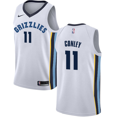 Grizzlies #11 Mike Conley White Women's Basketball Swingman Association Edition Jersey