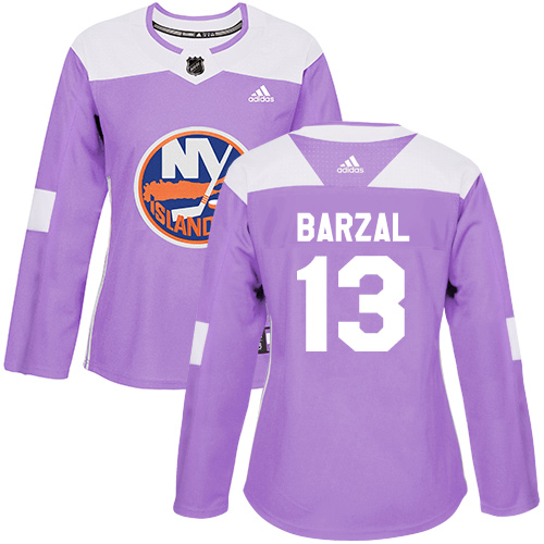 Adidas Islanders #13 Mathew Barzal Purple Authentic Fights Cancer Women's Stitched NHL Jersey Adidas Islanders #13 Mathew Barzal Purple Authentic Fights Cancer Women's Stitched NHL Jersey