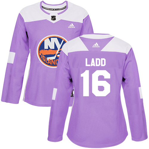 Adidas Islanders #16 Andrew Ladd Purple Authentic Fights Cancer Women's Stitched NHL Jersey Adidas Islanders #16 Andrew Ladd Purple Authentic Fights Cancer Women's Stitched NHL Jersey
