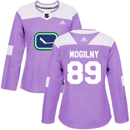 Adidas Canucks #89 Alexander Mogilny Purple Authentic Fights Cancer Women's Stitched NHL Jersey Adidas Canucks #89 Alexander Mogilny Purple Authentic Fights Cancer Women's Stitched NHL Jersey
