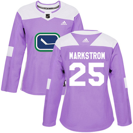 Adidas Canucks #25 Jacob Markstrom Purple Authentic Fights Cancer Women's Stitched NHL Jersey Adidas Canucks #25 Jacob Markstrom Purple Authentic Fights Cancer Women's Stitched NHL Jersey