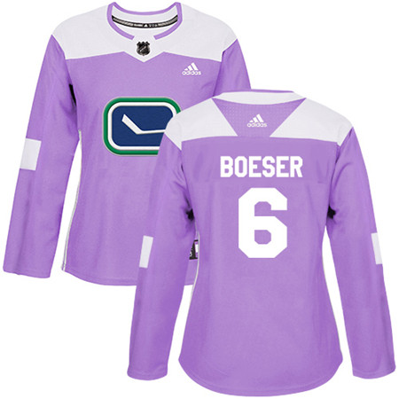 Adidas Canucks #6 Brock Boeser Purple Authentic Fights Cancer Women's Stitched NHL Jersey Adidas Canucks #6 Brock Boeser Purple Authentic Fights Cancer Women's Stitched NHL Jersey