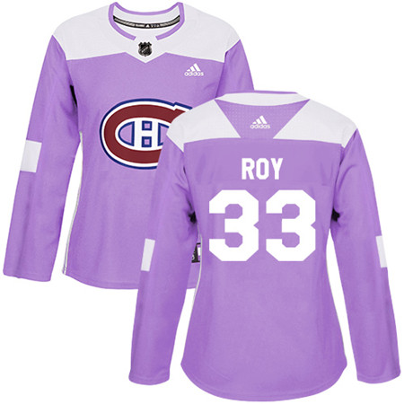 Adidas Canadiens #33 Patrick Roy Purple Authentic Fights Cancer Women's Stitched NHL Jersey Adidas Canadiens #33 Patrick Roy Purple Authentic Fights Cancer Women's Stitched NHL Jersey