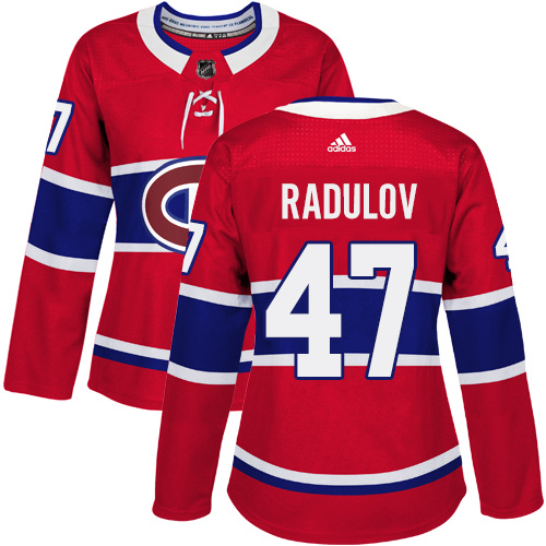 Adidas Canadiens #47 Alexander Radulov Red Home Authentic Women's Stitched NHL Jersey Adidas Canadiens #47 Alexander Radulov Red Home Authentic Women's Stitched NHL Jersey