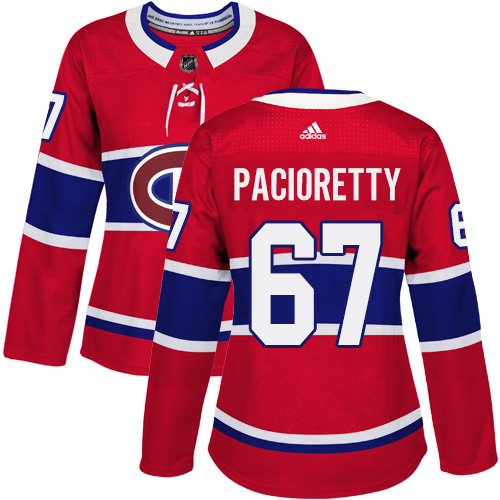 Adidas Canadiens #67 Max Pacioretty Red Home Authentic Women's Stitched NHL Jersey Adidas Canadiens #67 Max Pacioretty Red Home Authentic Women's Stitched NHL Jersey