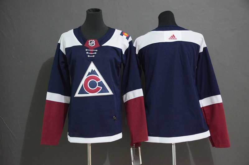 Youth Avalanche Blank Navy Women Alternate Adidas Jersey