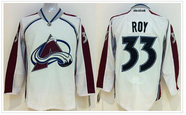 Youth NHL Colorado Avalanche #33 Patrick Roy White Jersey