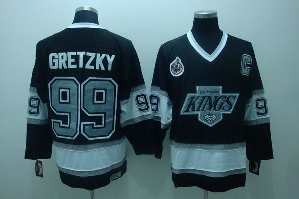 Youth Kings #99 Wayne Gretzky Black CCM Throwback Stitched NHL Jersey Youth Kings #99 Wayne Gretzky Black CCM Throwback Stitched NHL Jersey