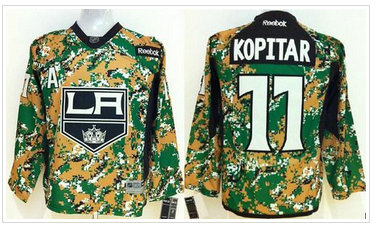 Youth NHL Los Angeles Kings #11 Anze Kopitar Camo Veterans Day Practice Jersey Youth NHL Los Angeles Kings #11 Anze Kopitar Camo Veterans Day Practice Jersey