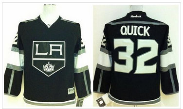 Youth NHL Los Angeles Kings #32 Jonathan Quick Black Home Jersey Youth NHL Los Angeles Kings #32 Jonathan Quick Black Home Jersey