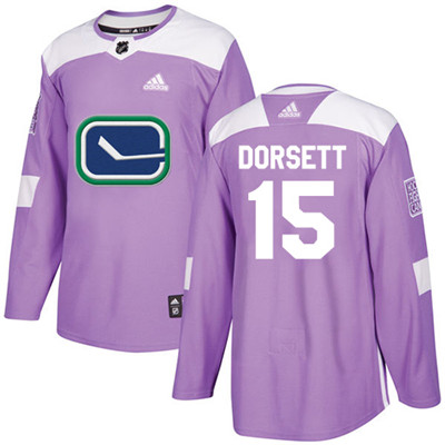 Adidas Canucks #15 Derek Dorsett Purple Authentic Fights Cancer Youth Stitched NHL Jersey Adidas Canucks #15 Derek Dorsett Purple Authentic Fights Cancer Youth Stitched NHL Jersey