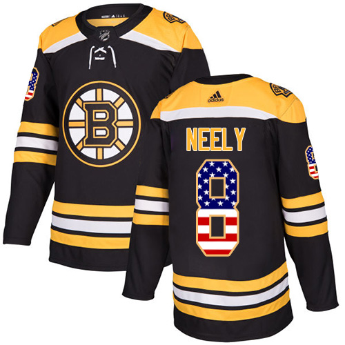 Adidas Bruins #8 Cam Neely Black Home Authentic USA Flag Youth Stitched NHL Jersey Adidas Bruins #8 Cam Neely Black Home Authentic USA Flag Youth Stitched NHL Jersey